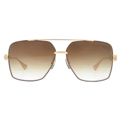 Dita Grand-emperik Brown Gradient Navigator Unisex Sunglasses Dts159-a-05 61 In Multi
