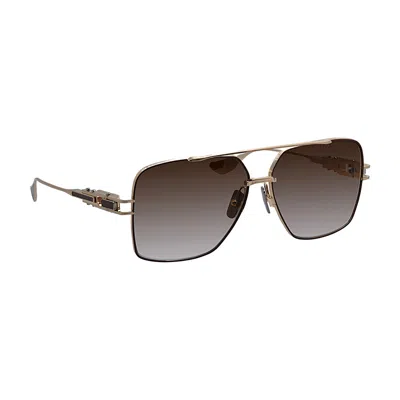 Dita Grand Emperik Dt Dts159-a-05 Unisex Aviator Sunglasses In Beige