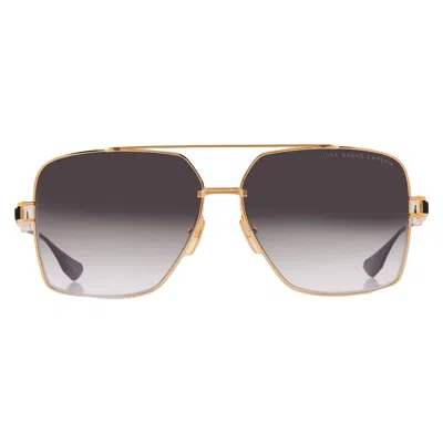 Dita Grand-emperik Grey Gradient Navigator Men's Sunglasses Dts159-a-01 61 In Gold