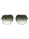 Dita Grand-emperik Sunglasses In Black Rhodium - Brushed White Gold W/ Dark G-15 To Clear Gradient