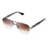 Dita Grand-evo Two Brown Gradient Pilot Titanium Unisex Sunglasses Dts139-a-02 56 In Gold
