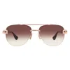 Dita Grand-evo Two Brown Gradient Pilot Titanium Unisex Sunglasses Dts139-a-02 56 In Pink