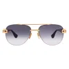 Dita Grand-evo Two Grey Gradient Pilot Titanium Unisex Sunglasses Dts139-a-01 56 In Gold
