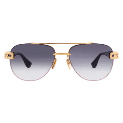 Dita Grand-evo Two Grey Gradient Pilot Titanium Unisex Sunglasses Dts139-a-01 56 In Gold