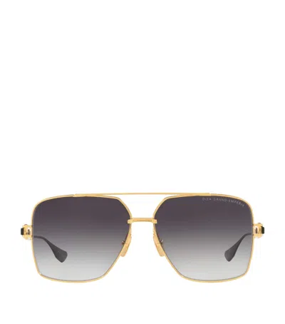 Dita Grand-emperik Rectangle Sunglasses In Gold