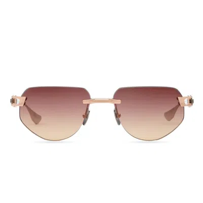 Dita Grand-imperyn Rimless Geometric Sunglasses With Gradient Lenses In Burgundy