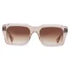 Dita Grandmaster-nine Brown Gradient Square Unisex Sunglasses Dts464-a-02 54 In Brown