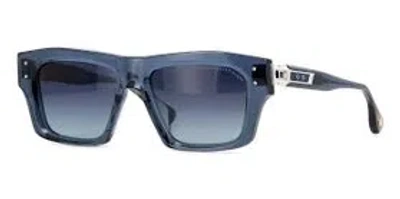 Dita Grandmaster-eight Night Blue Gradient Square Men's Sunglasses Dts458-a 03 54 In ["blue","silver Tone"]