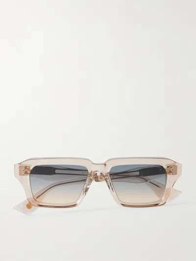 Dita Grandmaster-nine Square-frame Acetate Suglasses In Neutral