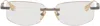 Dita Gunmetal & Gold Trysim.75 Glasses In Black Iron