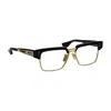 Dita Hakatron Dt Dtx410-a-01 Unisex Square Eyeglasses 56mm In Multi