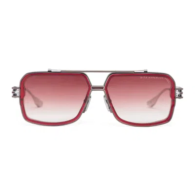 Dita Hyperlux-1000 Ruby - Antique Cocoa Bean - Matte Silver In Os