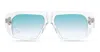 Dita Transparent Hypher-1183 Sunglasses In Crystal/silver