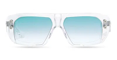 DITA HYPHER-1183 - CRYSTAL CLEAR / ANTIQUE SILVER SUNGLASSES