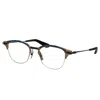 Dita Iambic Dt Dtx143-a-01 Unisex Square Eyeglasses 52mm In Gold