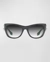 Dita Icelus Grey Gradient Cat Eye Ladies Sunglasses Dts438-a-02 55 In Black