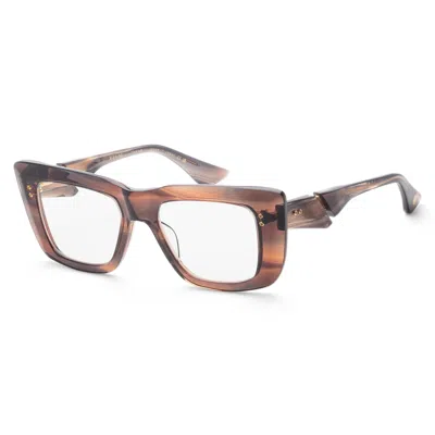 Dita Icelus Unisex 53 Mm Rose Gold Opticals In Brown