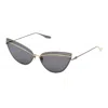 Dita Interweaver Dark Grey Cat Eye Ladies Sunglasses Dts527-03 63 In Gray