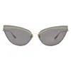 Dita Interweaver Dark Grey Cat Eye Ladies Sunglasses Dts527-03 63 In Gray