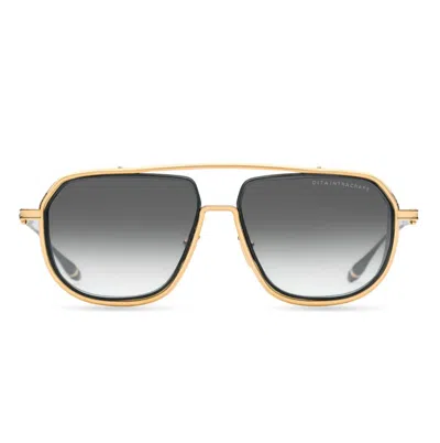 Dita Intracraft Bold Geometric Sunglasses With Gradient Grey Lenses In Gray