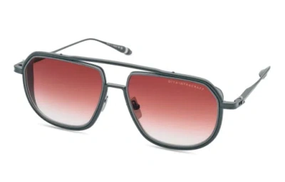 Dita Intracraft Burgundy Gradient Pilot Unisex Sunglasses Dts165-a-02 59 In ["black","red"]