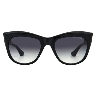 Dita Kader Grey To Clear Gradient Cat Eye Ladies Sunglasses Dts705-a-01