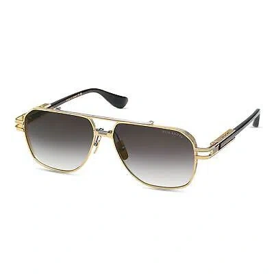 Pre-owned Dita Kudru Dts436-a-01 Sunglasses Yellow Gold Antique Silver Gray Gradient Lens