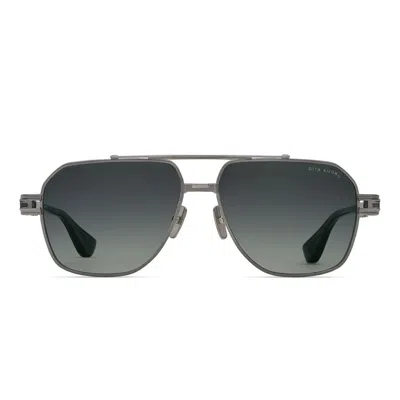 Dita Kudru Geometric Frame Sunglasses With Gradient Tint In Gray