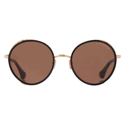 Dita Lageos Brown Round Ladies Sunglasses Dts532-01 52