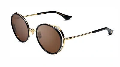 Pre-owned Dita Lageos Dts532-52-01-z Black Gold Dark Brown