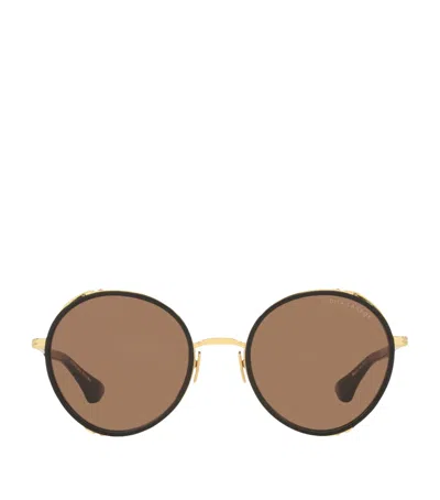 Dita Lageos Round Sunglasses In Gold