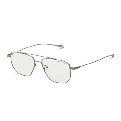 Dita Lancier Blue Light Block Navigator Unisex Eyeglasses Lsa-115 02 53 In Silver