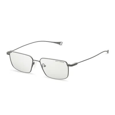Dita Lancier Blue Light Block Rectangular Unisex Eyeglasses Lsa-114 03 In Silver