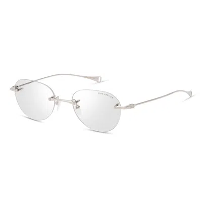 Dita Lancier Demo Oval Unisex Eyeglasses Lsa-121 05 51 In White