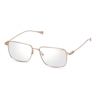 Dita Lancier Demo Pilot Unisex Eyeglasses Lsa-127 01 55 In Gold