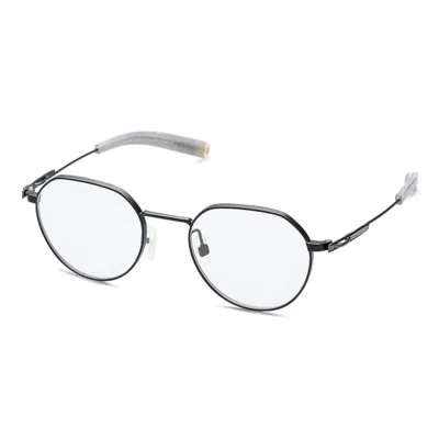 Dita Lancier Demo Round Unisex Eyeglasses Lsa-108 01 49 In Neutral