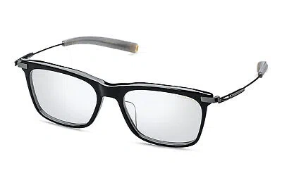 Pre-owned Dita Lancier Dlx405-54-01-z Lsa-405 Black-black Gun Eyeglasses In Clear Lens