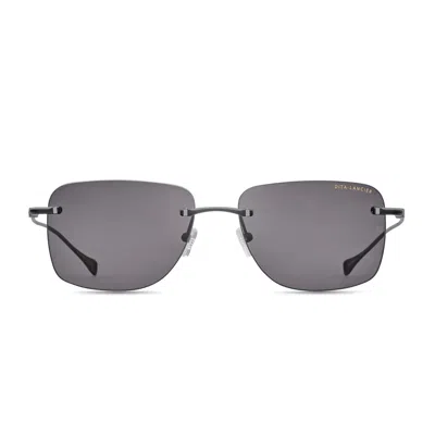 Dita Lancier Lsa 119 03 Matte Grey Sunglasses In Blue