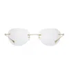 Dita Lancier Lsa 121 01 Gold Glasses In Gray