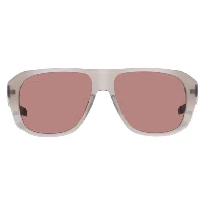Dita Lancier Polarized Brown Pilot Unisex Sunglasses Lsa-431 01 56 In Pink