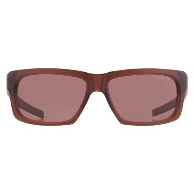 Dita Lancier Polarized Brown Rectangular Unisex Sunglasses Lsa-715 01 58 In Pink