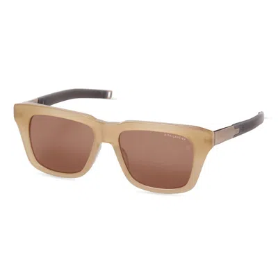 Dita Lancier Polarized Brown Square Unisex Sunglasses Lsa-440 01 54