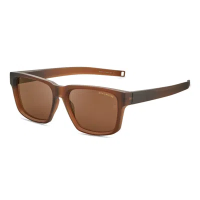 Dita Lancier Polarized Brown Square Unisex Sunglasses Lsa-712 02 54