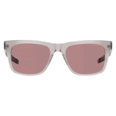 Dita Lancier Polarized Brown Square Unisex Sunglasses Lsa-428 01 53 In Pink