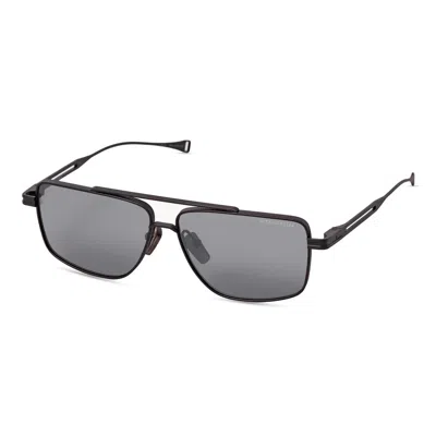 Dita Lancier Polarized Grey Navigator Unisex Sunglasses Dls126-a-02 58 In Black
