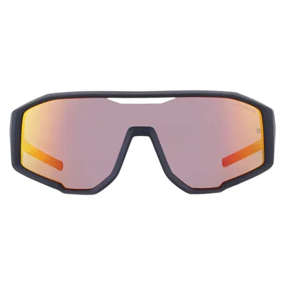 Dita Lancier Polarized Grey Shield Unisex Sunglasses Lsa-718 02 129 In Black