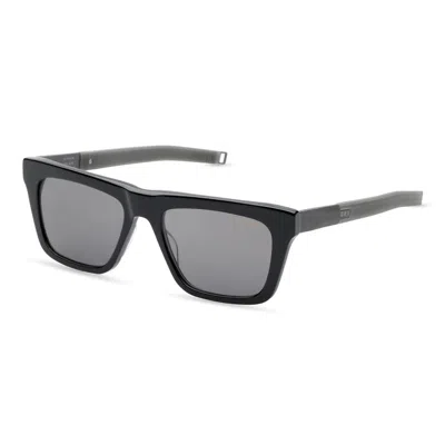 Dita Lancier Polarized Grey Square Unisex Sunglasses Lsa-429 02 54 In Black