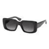 Dita Levele Grey Gradient Rectangular Unisex Sunglasses Dts739-a-01 52