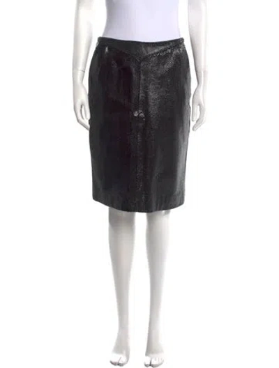 Pre-owned Dita Linen Knee-length Skirt In Black