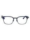 Dita Linrcon Glasses In Matte Navy - Antique Silver W/clear